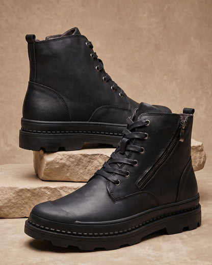 Mauro Leather Combat Boot