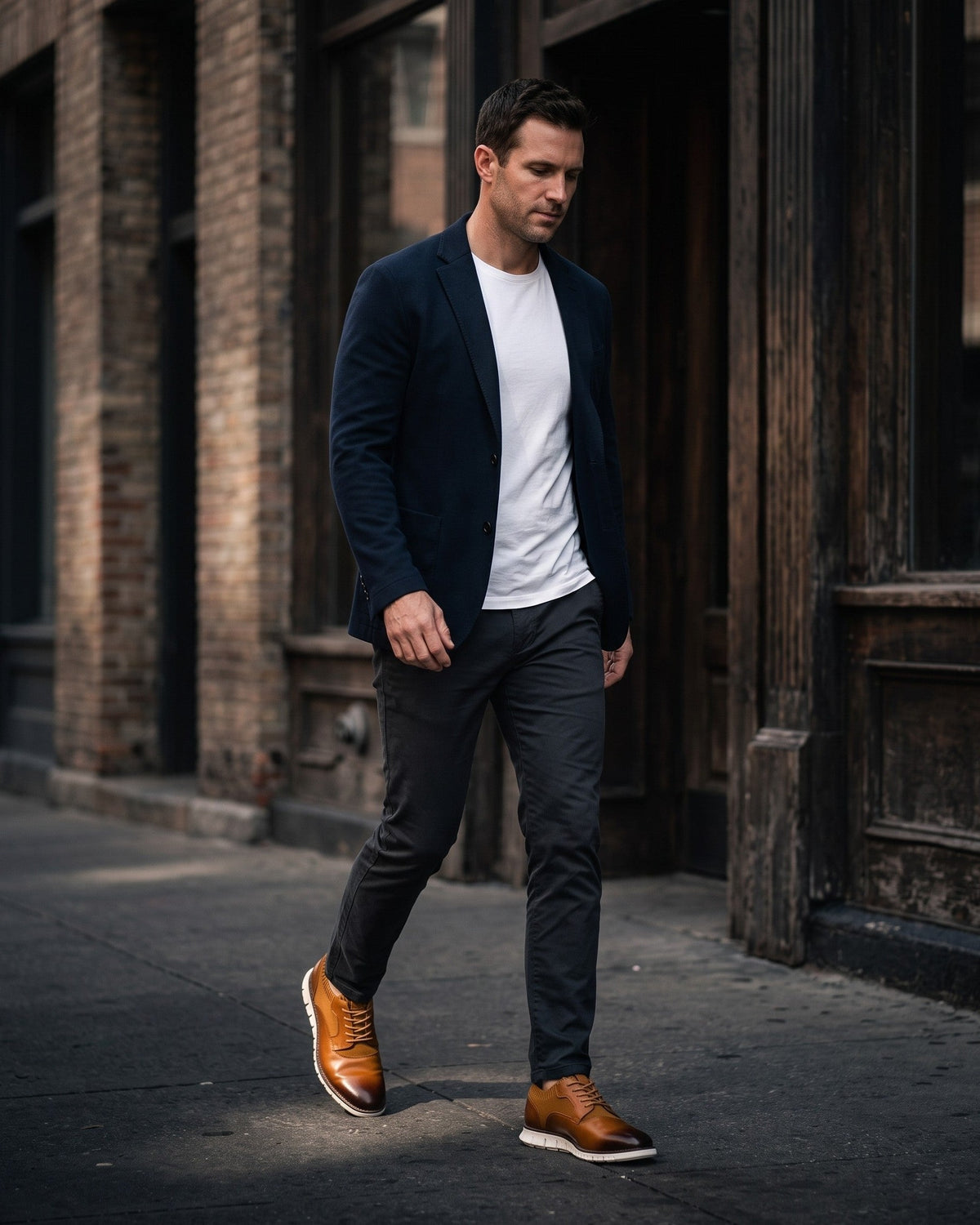 Emilio Faux Leather Hybrid Sneaker